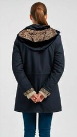 ARIS | Chaqueta Estructurada Mujer | Interior Leopardo | Calidad Premium KNS