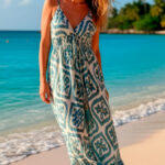 EIRA | Vestido Maxi Estampado | Tejido Fluido | Estilo Boho Chic