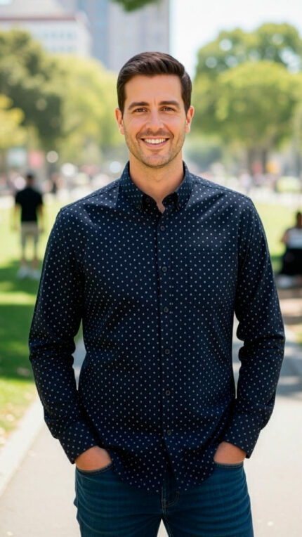 ELEGANCE | Camisa Manga Larga Hombre | Smart Casual