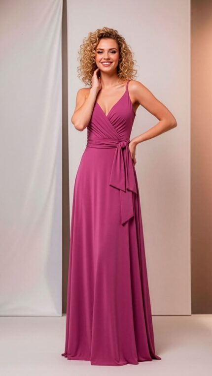 ÉTER | Vestido largo viscosa elegante | Formal | Calidad Premium - Purple