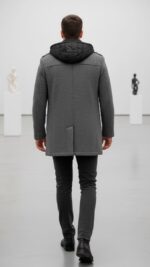 KAEL | Chaqueta Puffer Hombre | Gris Mate | Calidad Premium KNS - Imagen 2