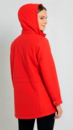 KORA | Chaqueta Impermeable Mujer | Roja | Diseño Técnico Premium